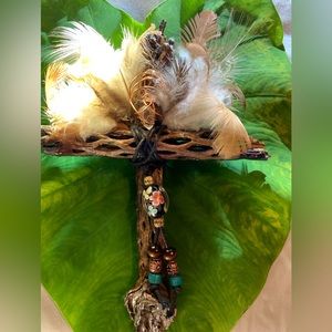 Cholla cross 9”x 5 1/2 w